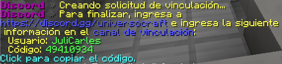 VINCULAR DISCORD AO SERVIDOR MINECRAFT Fiduante 